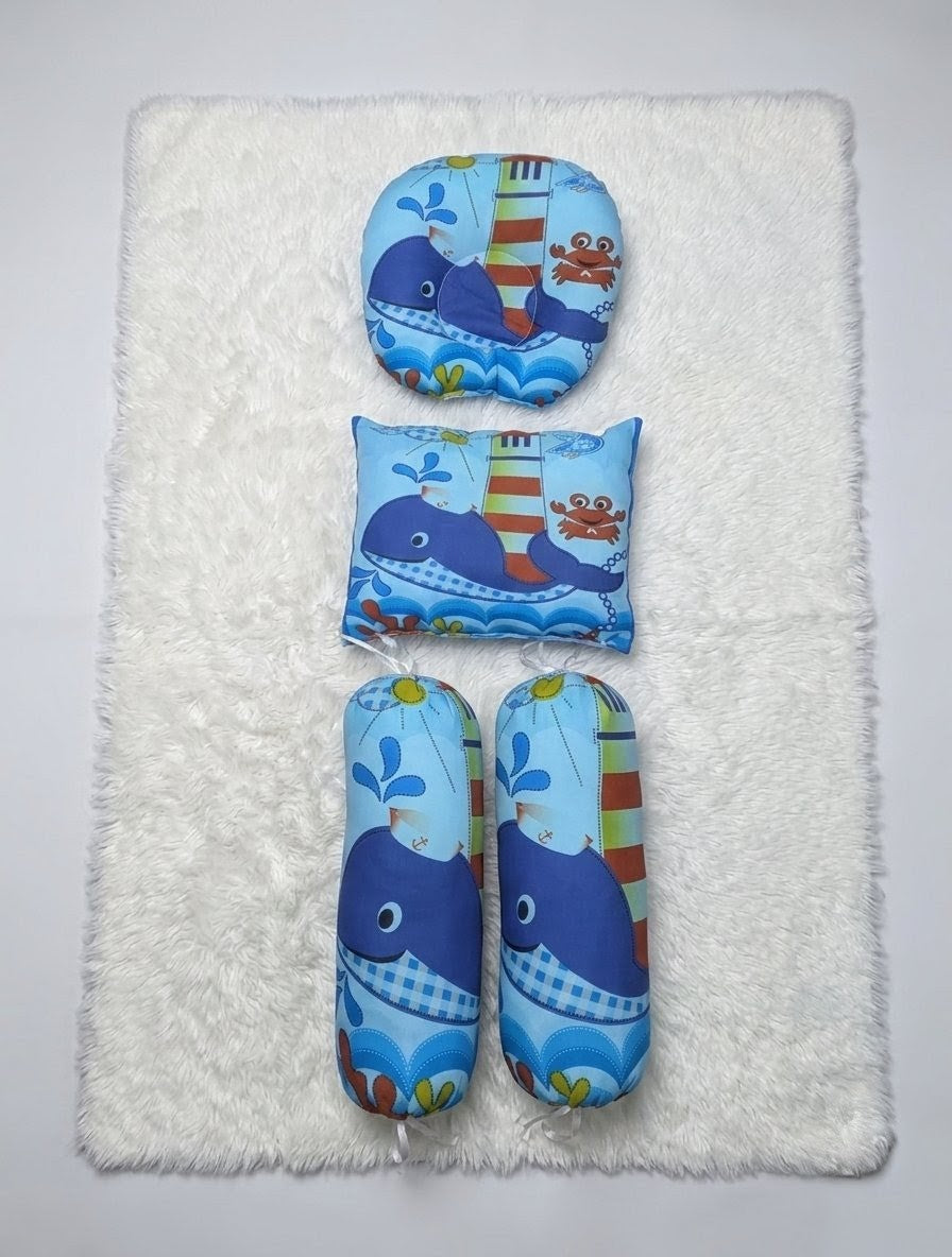 Ocean Blue Baby Bed 8 Pcs