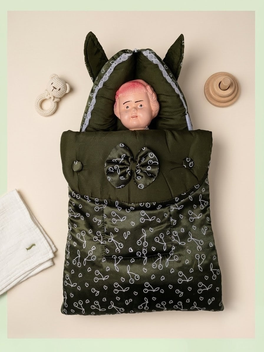 Cute Green Bow Baby Carry Nest