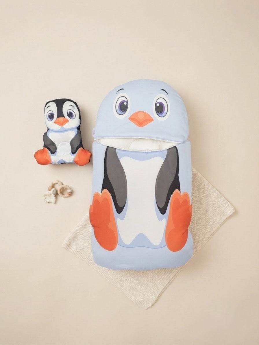Cute Penguin Newborn Baby Carry Nest