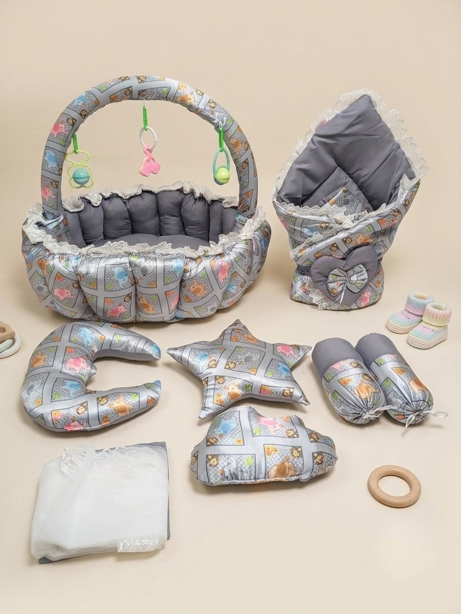 Dream Safari Premium Baby Bed Set ( 11 Pieces )
