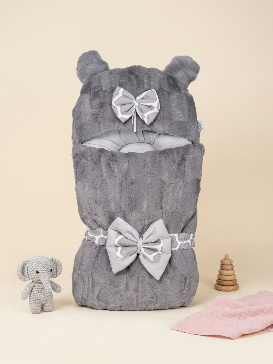 Fluffy Bow Baby Carry Nest