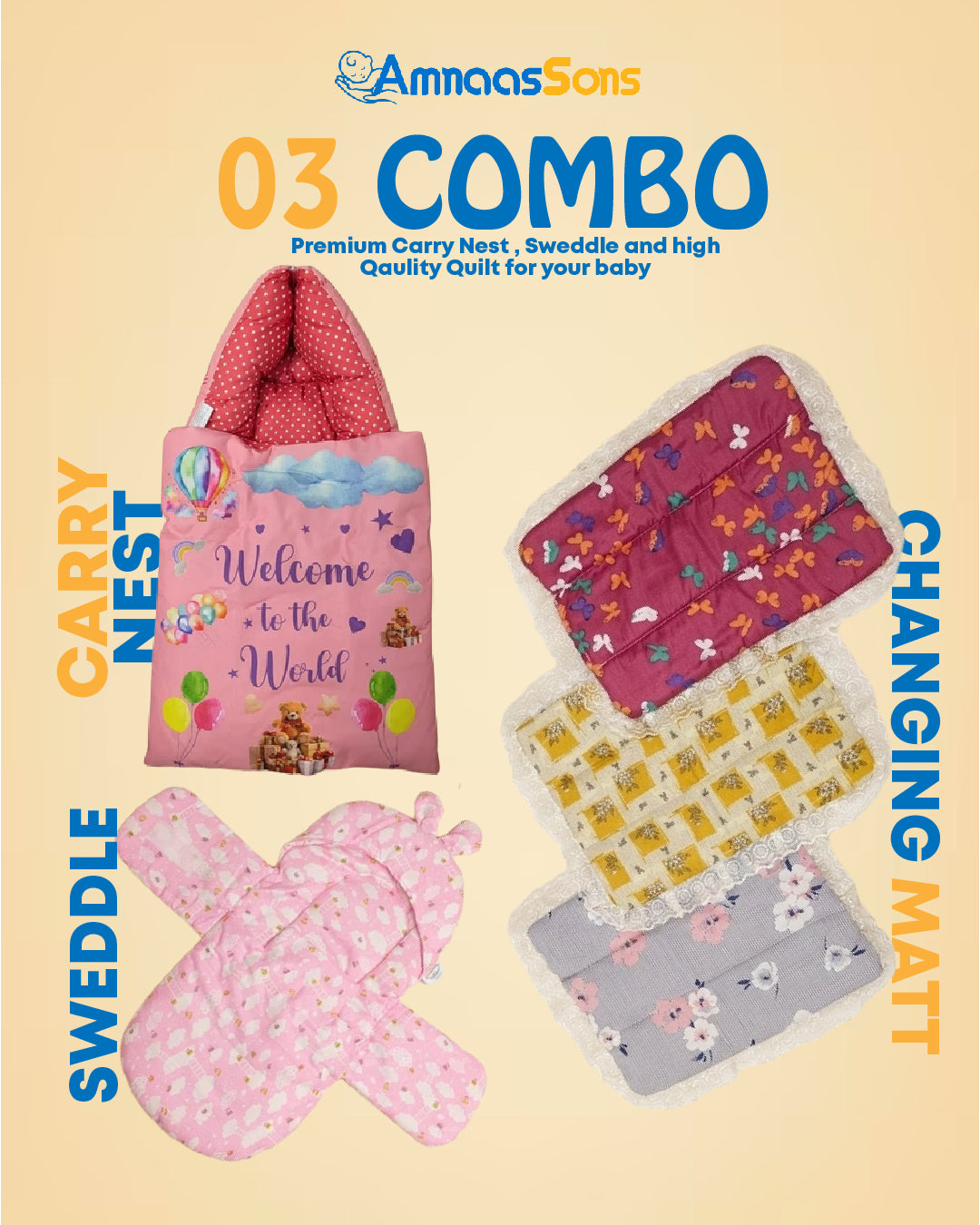 3 in 1 Baby Comfort Bundle