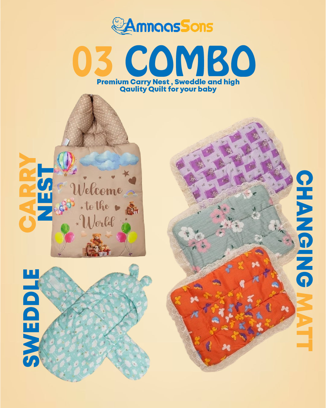 Newborn Care Essentials Set (3 in 1)