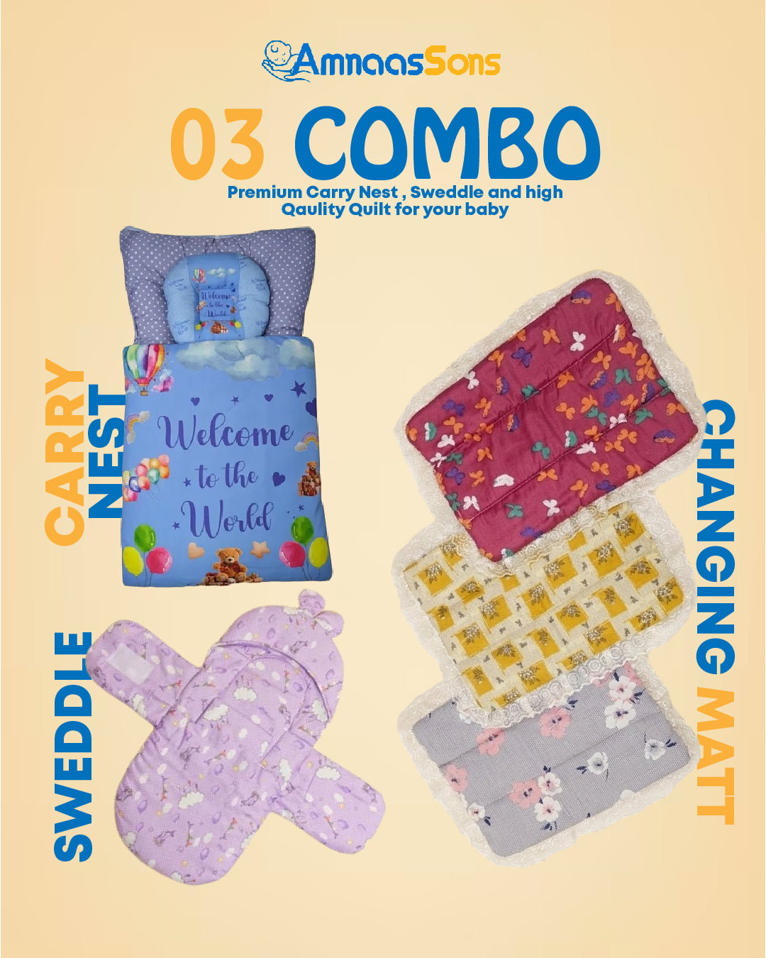 Soft Baby Comfort Kit 3 in 1