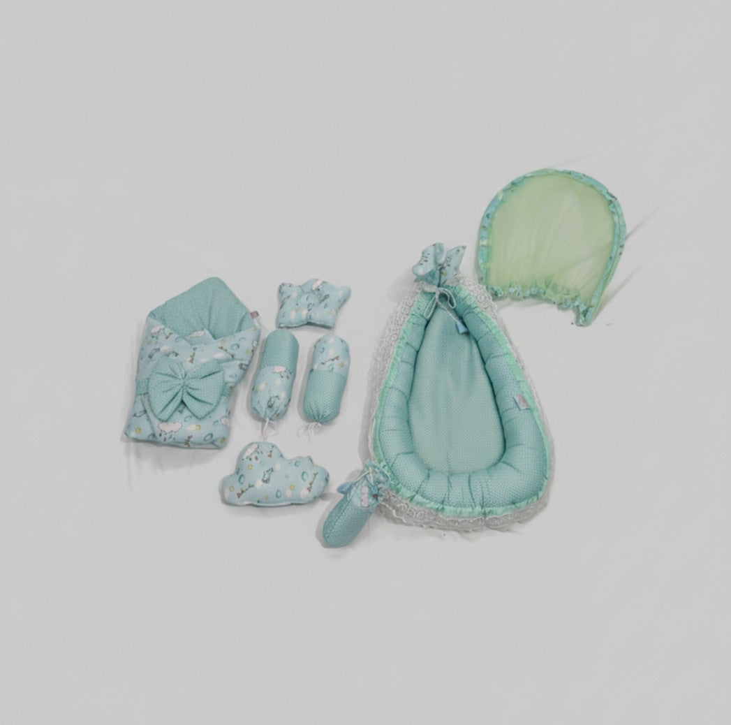 Sweet Bow Newborn Nest Set – 8 Pcs