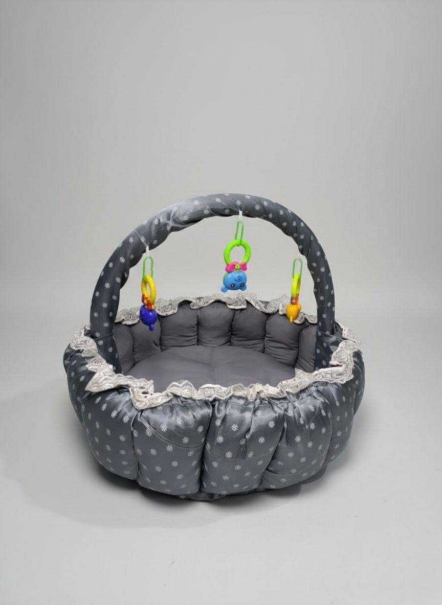 Celestial Grey Baby Bed Set ( 11 Pieces )