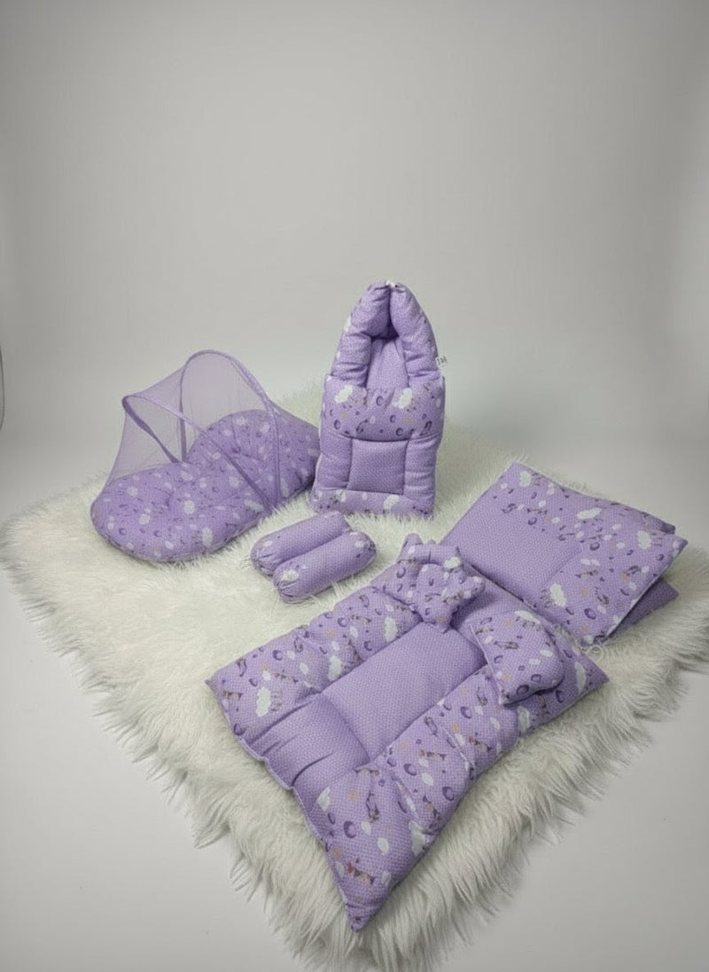 Purple Puff Comfort Set 8 pieces Set