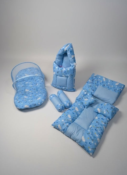 Blue Heaven Cloud Baby Bed ( 8 Pieces )
