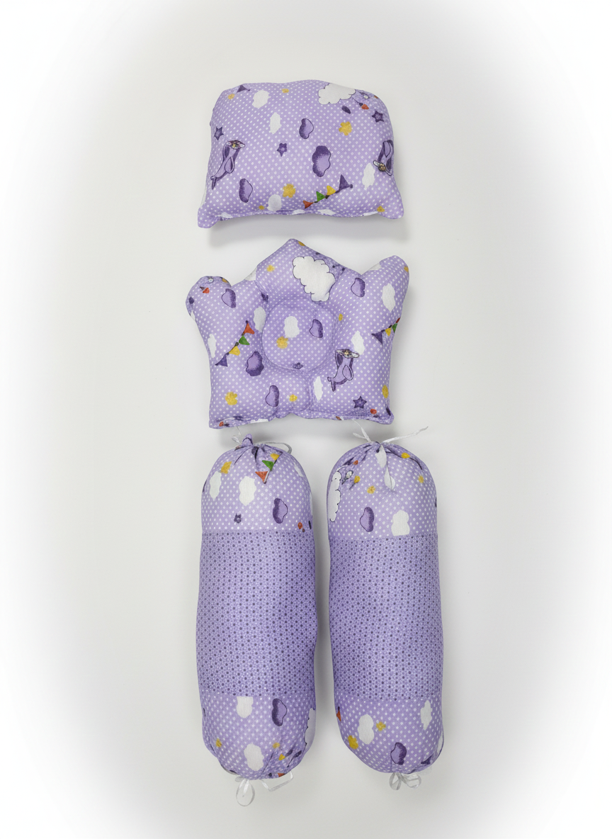 Purple Puff Comfort Set 8 pieces Set