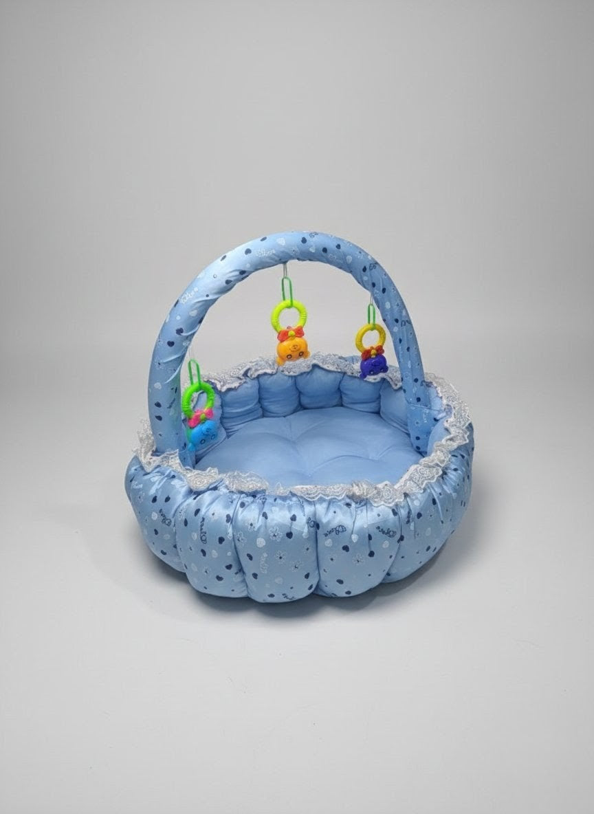 Sky Blue Baby Bed Set (11 pieces )