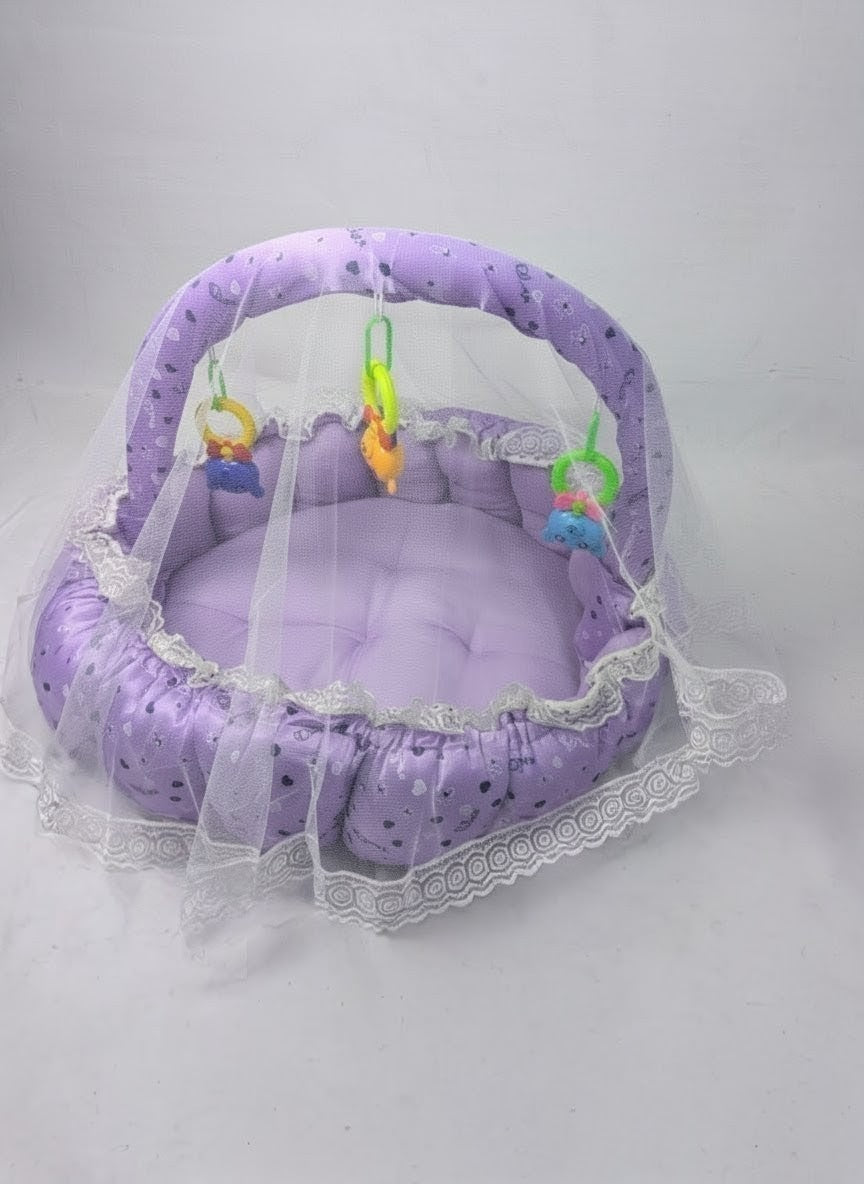 Cute Purple Baby Bed Set (11 pieces )