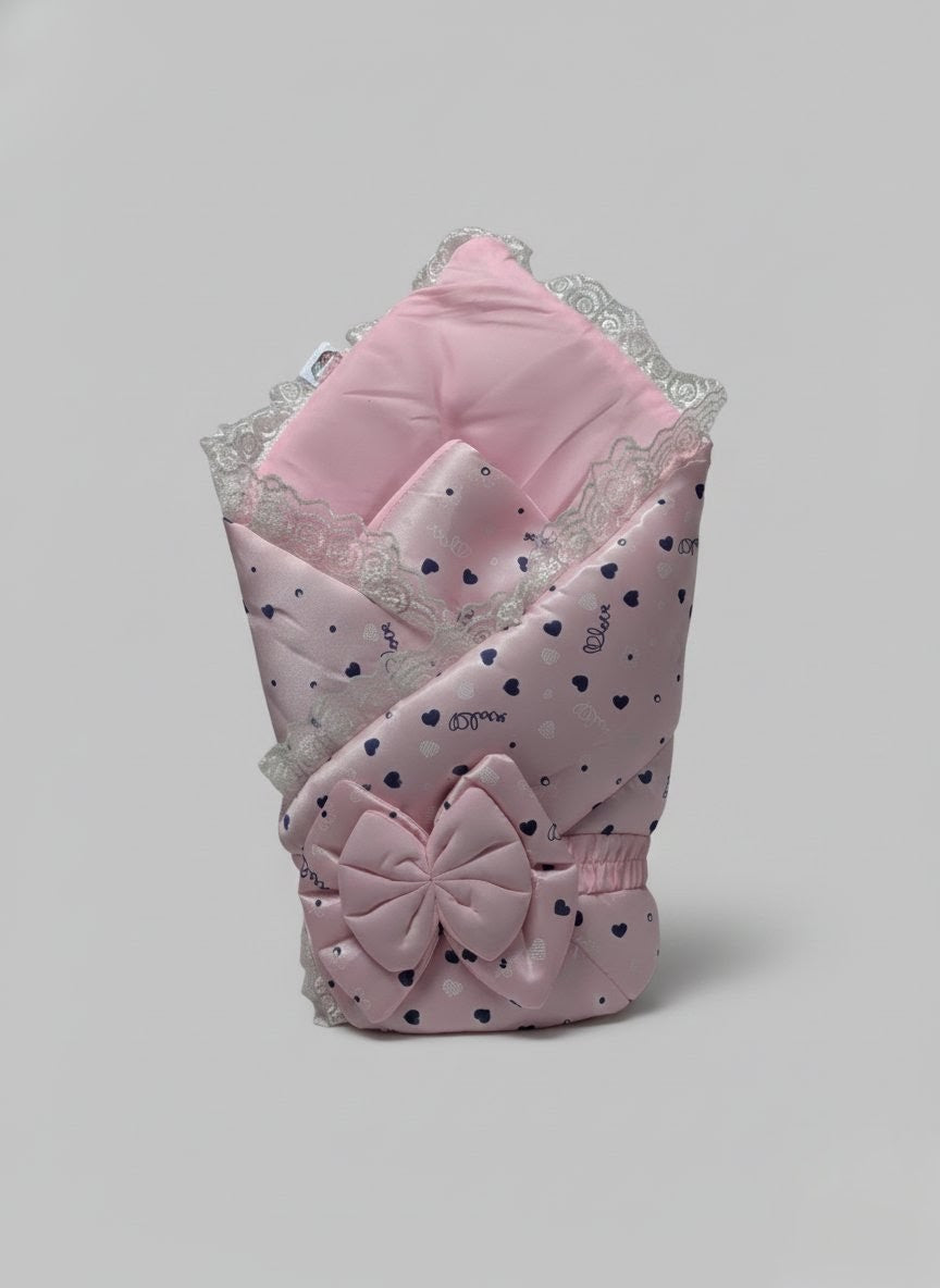 Celestial Pink Baby Bed ( 11 Pieces )