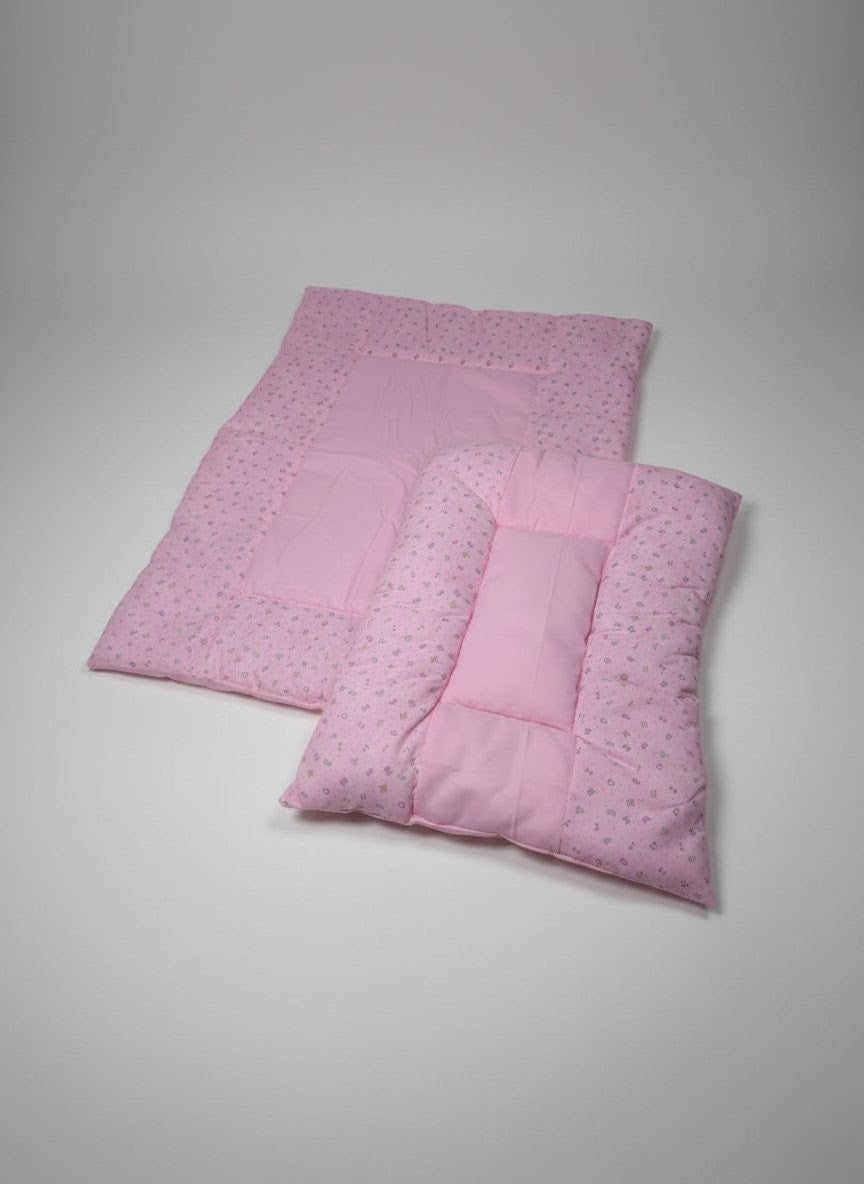 Cozy Nest Pink Alphabet Infant Bed Set (8 Pieces)