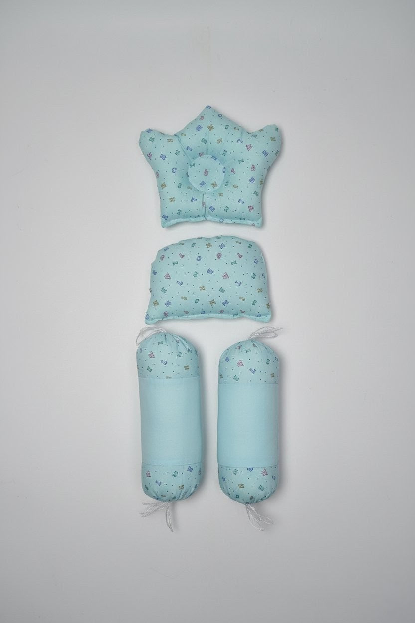 Cozy Nest Sea Green Alphabet Bed Set (8 Pieces)