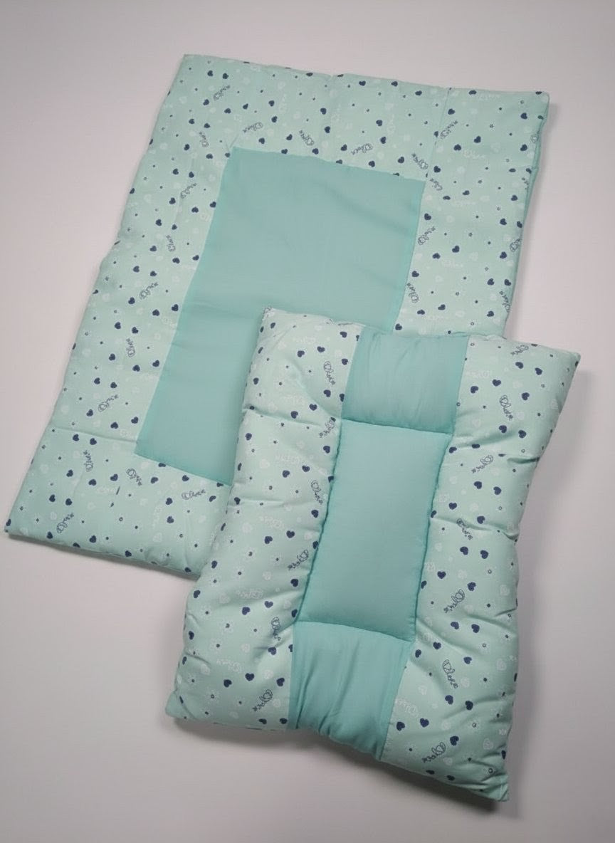 Cute Heart Print Baby bed (8 Pieces)