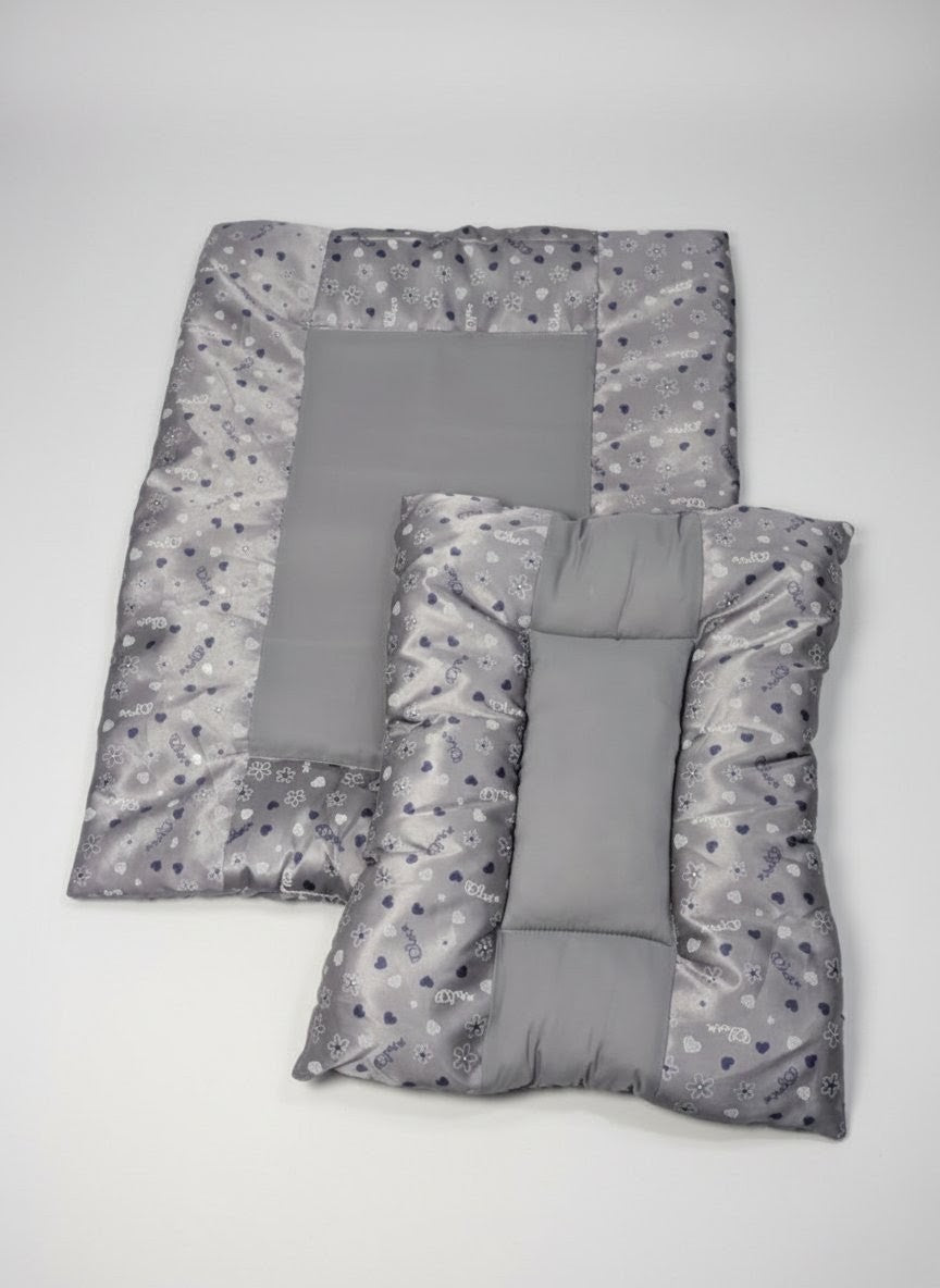 Cute Heart Print Baby bed (8 Pieces)