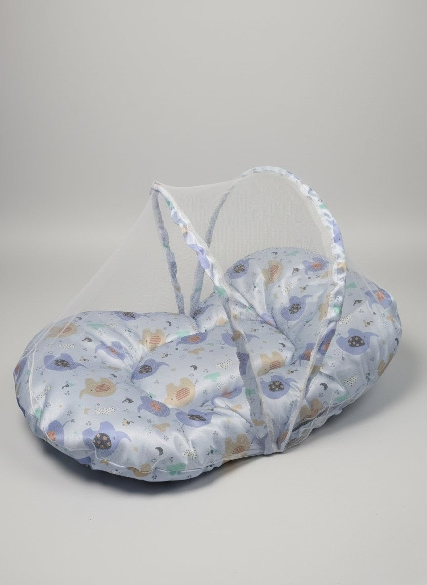 Cute Elephant Digital Print Baby Bed (8 Pieces)