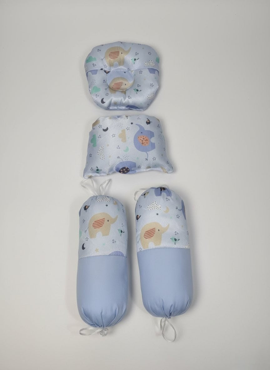 Cute Elephant Digital Print Baby Bed (8 Pieces)