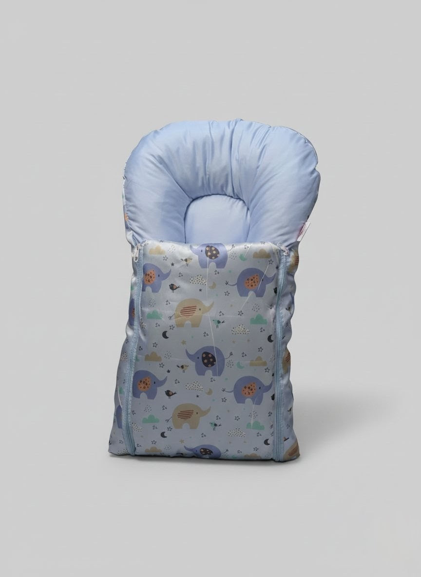 Cute Elephant Digital Print Baby Bed (8 Pieces)
