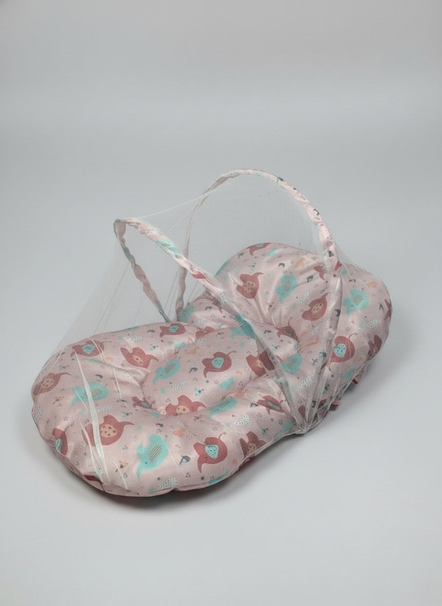 Cute Elephant Digital Print Baby Bed (8 Pieces)