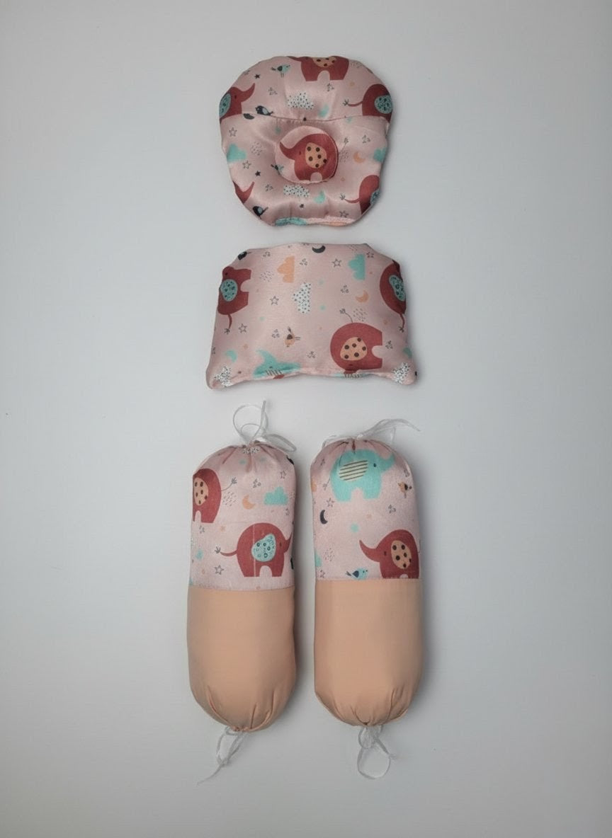 Cute Elephant Digital Print Baby Bed (8 Pieces)