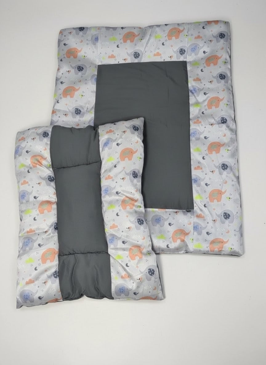 Cute Elephant Digital Print Baby Bed (8 Pieces)