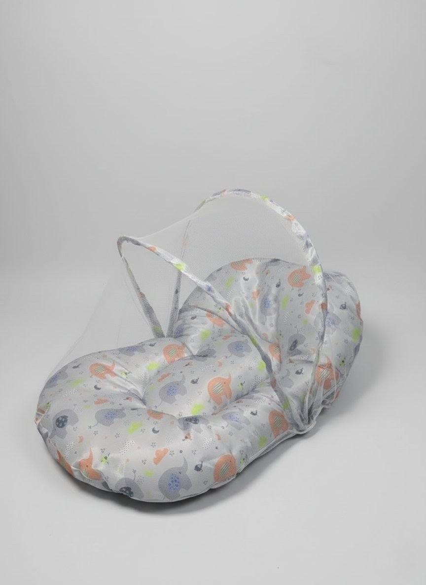 Cute Elephant Digital Print Baby Bed (8 Pieces)