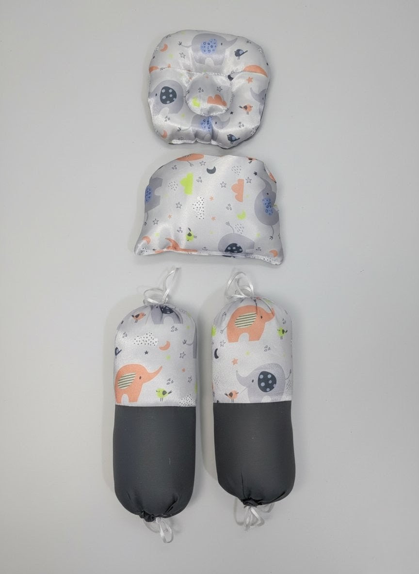 Cute Elephant Digital Print Baby Bed (8 Pieces)