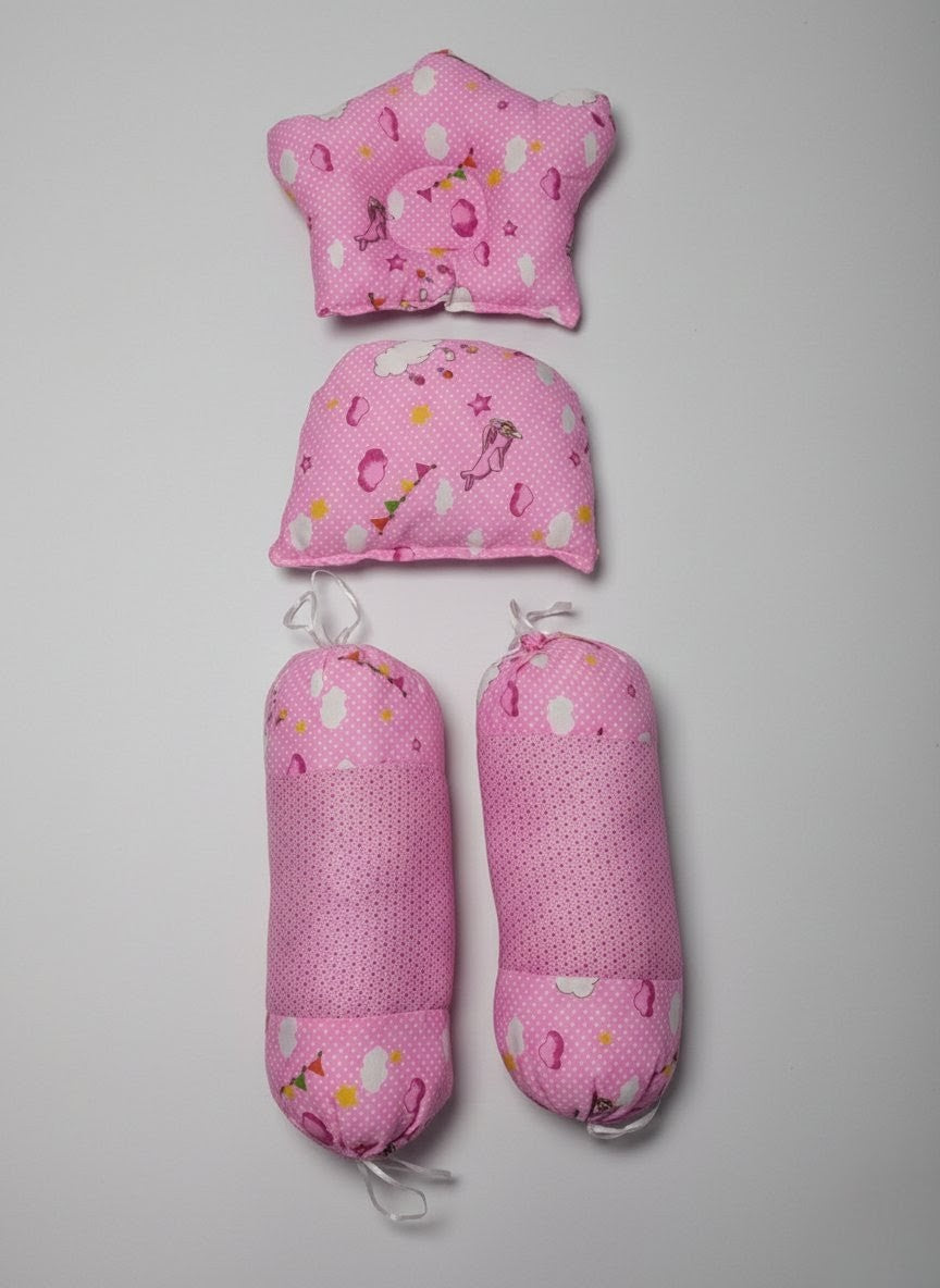 Pink Cloud Dream Baby Bed ( 8 Pieces )