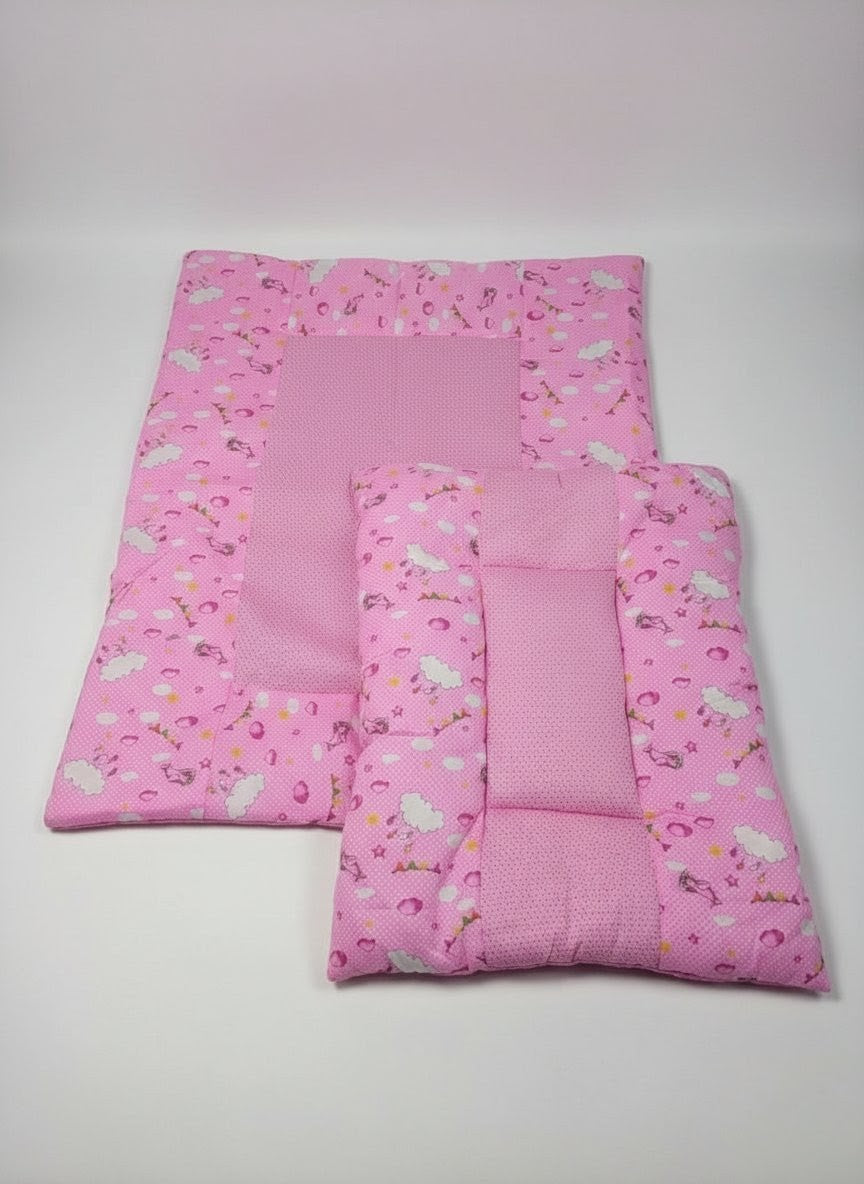 Pink Cloud Dream Baby Bed ( 8 Pieces )