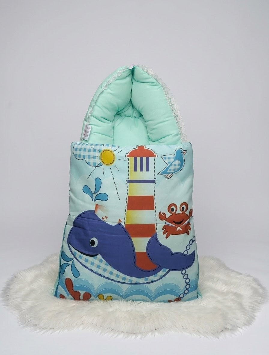 Ocean Sea Green Baby Bed 8 Pcs