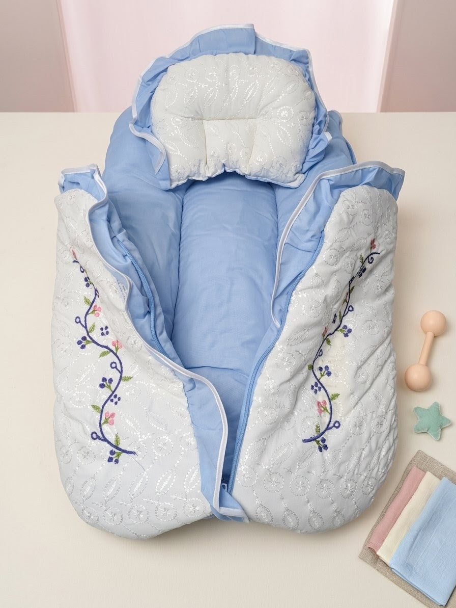 Adorable Blue Baby Carry Nest