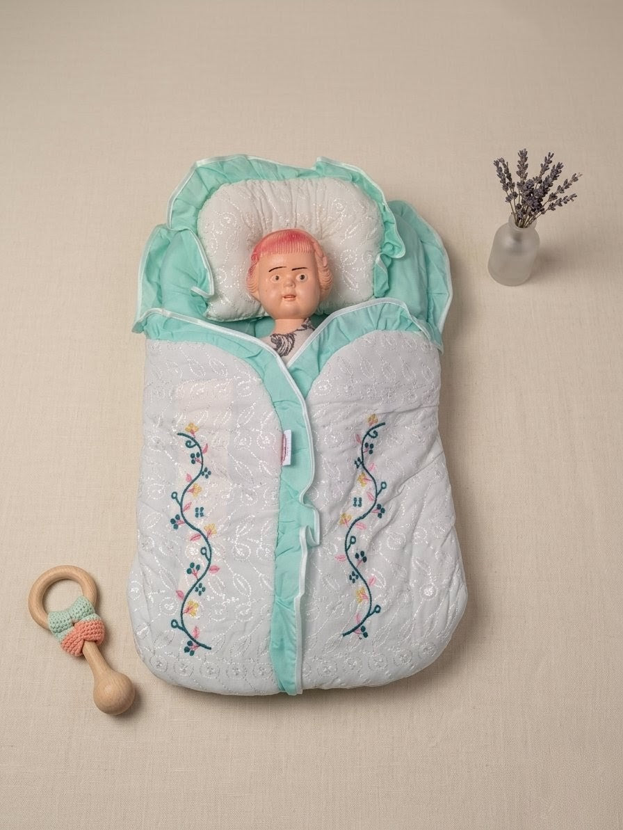 Adorable Mint Baby Carry Nest