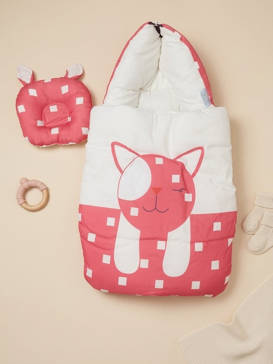 Cute Cat Print Carry Nest