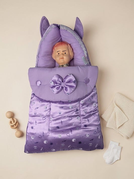 Cute Purple Bow Baby Carry Nest