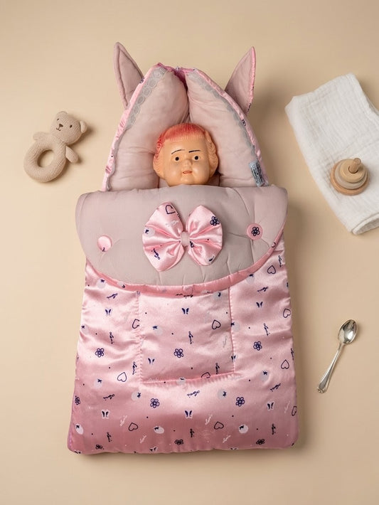 Cute Pink Bow Baby Carry Nest