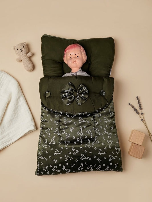 Cute Green Bow Baby Carry Nest