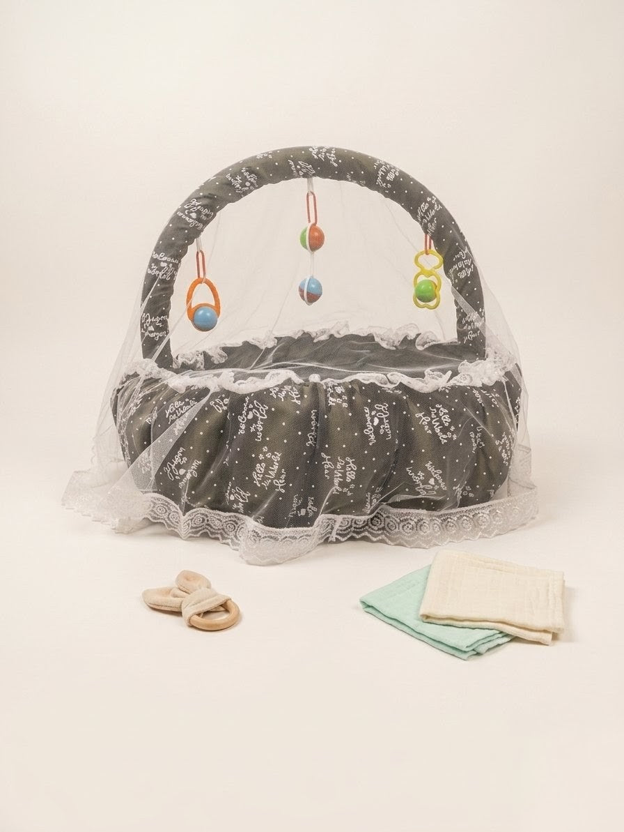 Baby Bed Set 11 Piece – Soft & Cozy Newborn Nest (Digital Print)