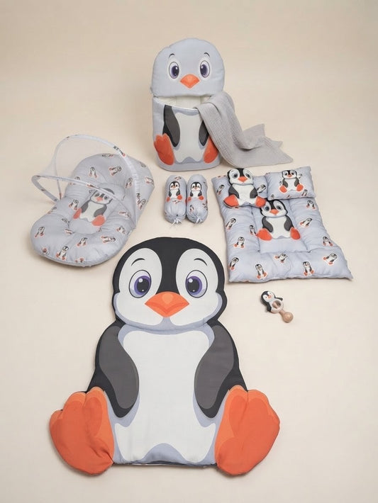 Penguin Dreams 8-Piece Baby Bedding Set