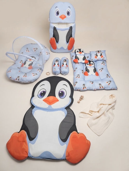 Little Penguin Baby Bedding Set (8 Pieces)