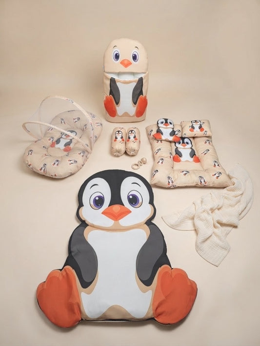 Little Penguin Baby Bedding Set (8 Pieces)