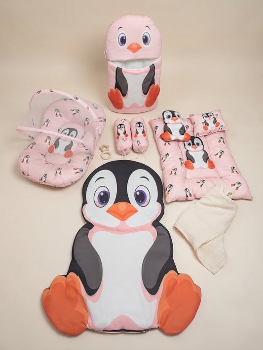 Penguin Dreams 8-Piece Baby Bedding Set