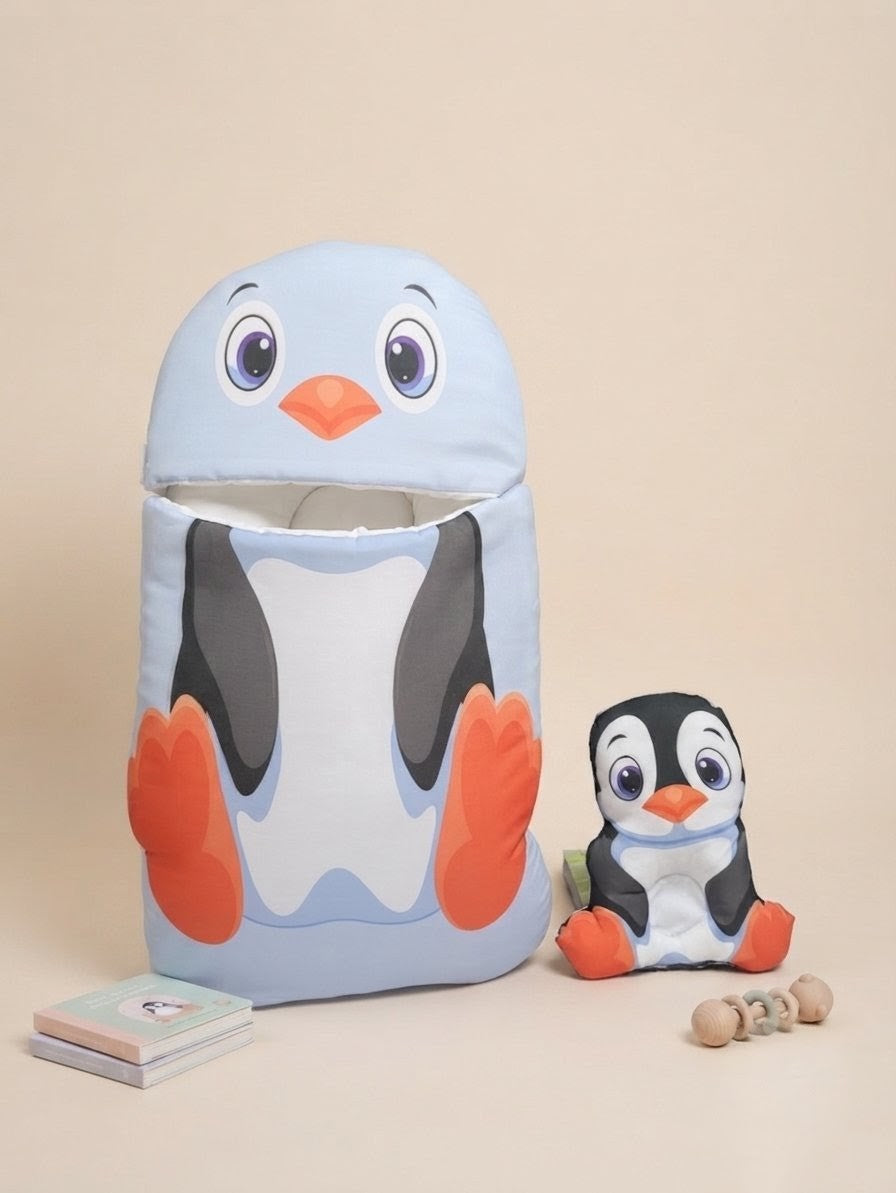 Cute Penguin Newborn Baby Carry Nest