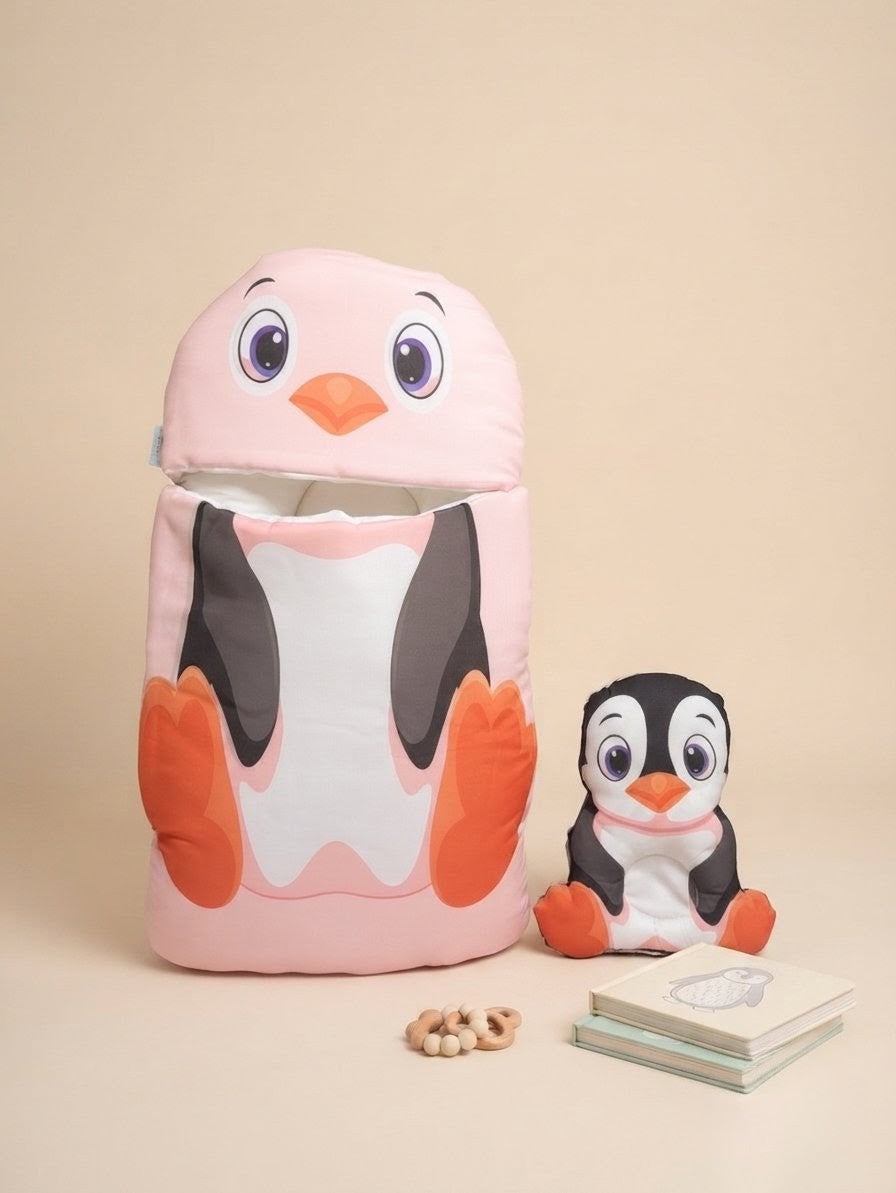 Cute Penguin Newborn Baby Carry Nest