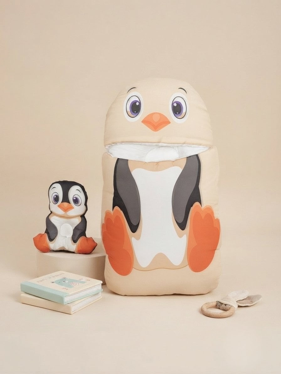 Cute Penguin Newborn Baby Carry Nest