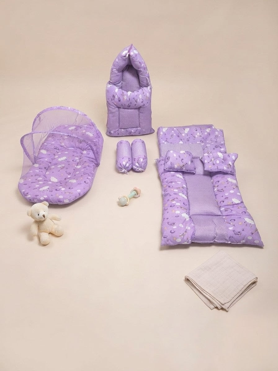Purple Puff Comfort Set 8 pieces Set