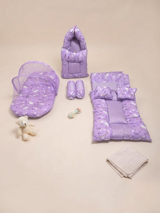 Purple Puff Comfort Set 8 pieces Set