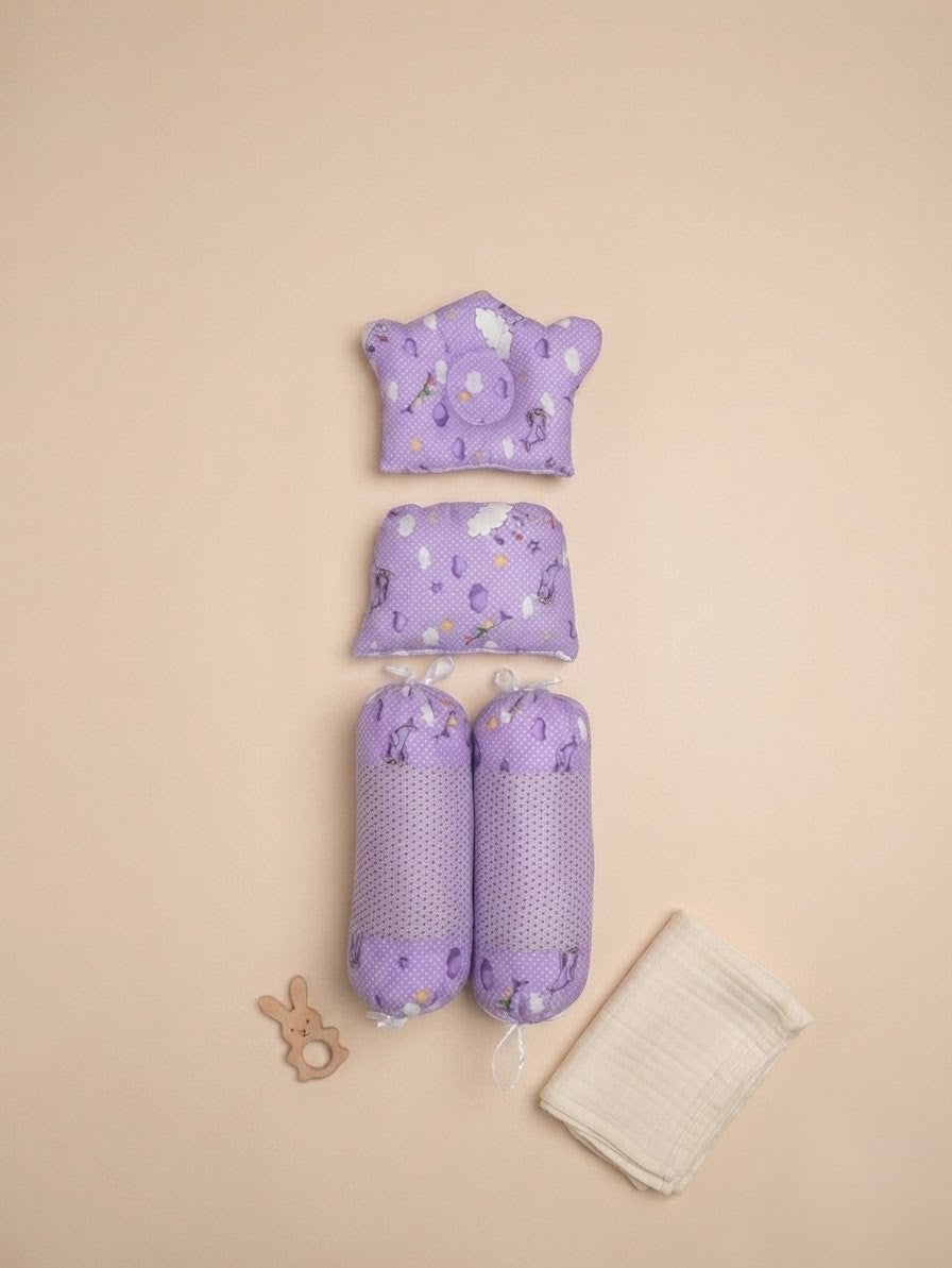 Purple Puff Comfort Set 8 pieces Set