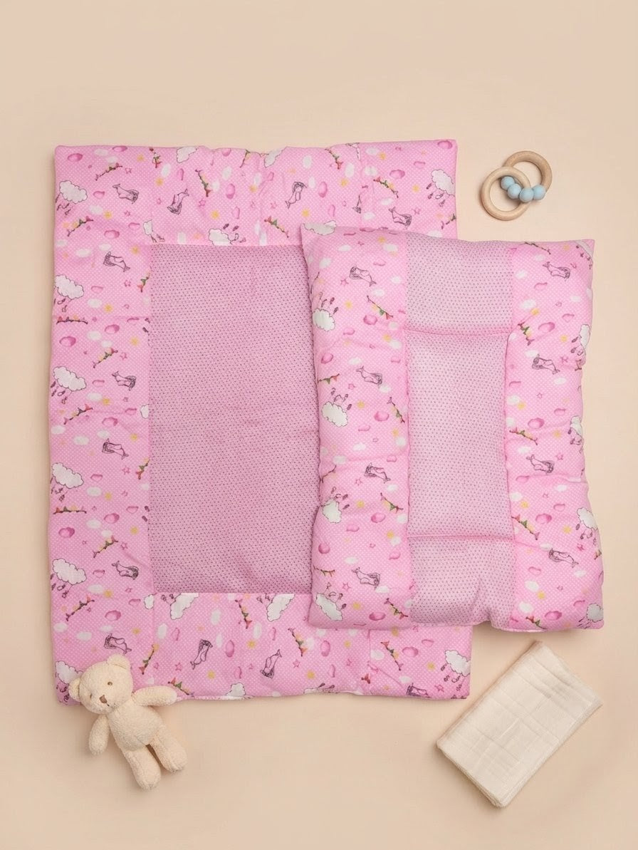 Pink Cloud Dream Baby Bed ( 8 Pieces )