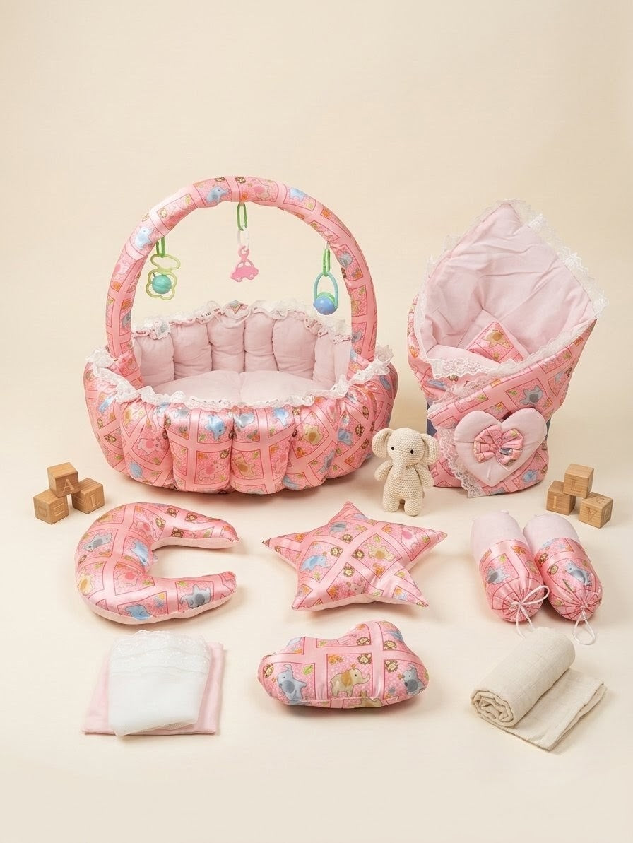 Dreamy Safari Premium Baby Bed Set ( 11 Pieces )